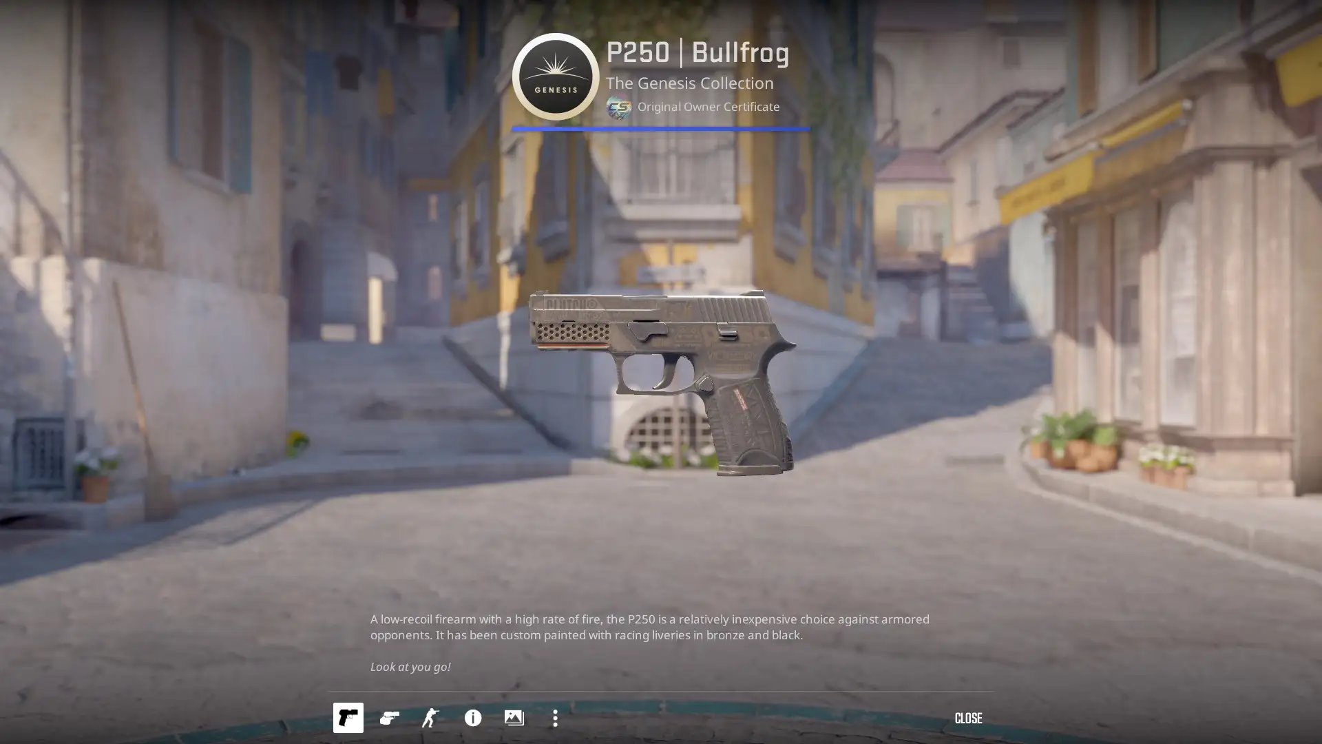 Original Owner Certificate for a CS2 Skin